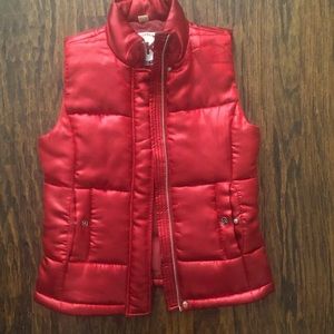 Like new Michael Kors deep red puffer vest. Perfect condition size XS